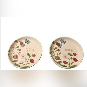 Rae Dunn New Mom Coasters w/ Strawberries Butterflies & Flowers
